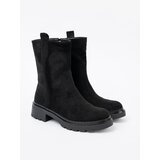 Shelvt Black boots with a thick sole and an ankle upper | Shoptok.si