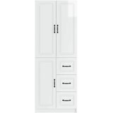  Set ormara 2 kom. Bijela visokog sjaja Konstruirano drvo | shoptok.hr