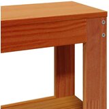 vidaXL vzglavje s policami voščeno rjava 160 cm trdna borovina, (21290827) | Shoptok.si