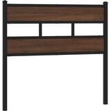  Uzglavlje smeđa boja hrasta 107 cm čelik i konstruirano drvo | shoptok.hr