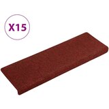 Maison Chic Preproga, Ruge za stopnice 15 kosov 65x21x4 cm rdeče, (22120646) | Shoptok.si