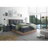 Livetastic POSTELJA BOXSPRING 180 cm x 200 cm , les, tekstil, leseni material antracit Cene