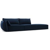 Mazzini Sofas Temno modra žametna sedežna garnitura levi kot 264 cm Vanda – | Shoptok.si