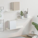  Lebdeća polica Zidne 3 pcs Bijeli 40 x 9 x 2,5 cm Čelik | shoptok.hr