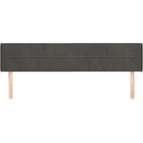  Vzglavje z ušesi temno sivo 183x16x78/88 cm žamet, (20793793) | Shoptok.si