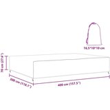 vidaXL Prevleka za zunanje pohištvo Črna 400 x 300 x 70 cm 420D | Shoptok.si
