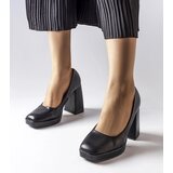 Gemre Black block heel pumps Mailly Cijene