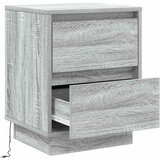  Noćni ormar s ladicama Siva 39 x 34,5 x 50 cm Konstruirano drvo | shoptok.hr