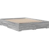  The Living Store Posteljni okvir s predali siva sonoma 150x200 cm inženirski les - Posteljni Okvir, (21498816) | Shoptok.si