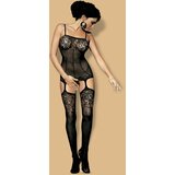 Obsessive Bodystocking F204 Black-črna-enotna S/l Cene