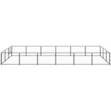  Kavez za pse crni 18 m² čelični | shoptok.hr