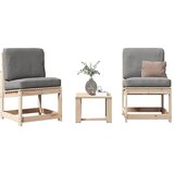 Maison Chic Seti vrtnega pohištva - Vrtna garnitura - Vrtni pohištvo set 3-delna trdna borovina, (21810867) | Shoptok.si
