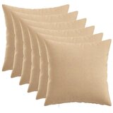  Presvlaka za jastuk 6 kom. HEERLEN Krem 30 x 30 cm Tkanina - Krem 30 x 30 cm 6 Cijene