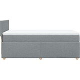  Okvir kreveta s oprugama i madrac svjetlosivi 80x200cm tkanina | shoptok.hr