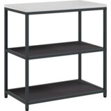  Kuhinjski set za pohranu s policom s pohranom s vratima Podesiva 2 pcs Crna 180 x 50 x 92 cm | shoptok.hr