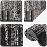 Trkački tepih FLORNES Tkani Siva Pruge 67 x 200 cm PP 7 mm - Sive pruge 67 x 200 cm | shoptok.hr