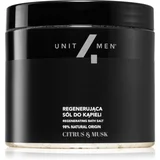 Unit4Men Bath Salt Citrus & Musk sol za kopel z regeneracijskim učinkom 700 g