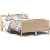 vidaXL Posteljni okvir brez vzmetnice 120x200 cm trdna borovina Cene