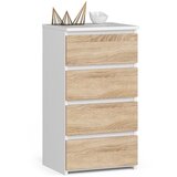 AKORD KOMODA CL4 PK BELO / SONOMA HRAST, (21703157) | Shoptok.si