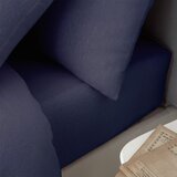 Catherine Lansfield Temno modra napenjalna flanelna rjuha 150x200 cm Brushed – | Shoptok.si