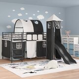  Okvir Krevet za Dječji Loft Crna 100 x 200 cm Metal | Eponuda.com