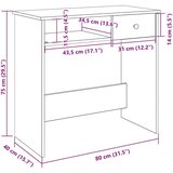 vidaXL Radni stol siva boja betonai 80 x 40 x 75 cm od iverice | shoptok.hr