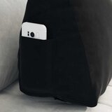  Jastuk za leđa Crna 60 x 20 x 50 cm Kordura tekstil | shoptok.hr