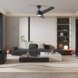  ZEVENTI - LED plafonski ventilator ORVIETO LED/18W/230V Wi-Fi Tuya crna + daljinski upravljač | Eponuda.com