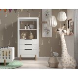 Vipack Bela odprta otroška garderobna omara 88x180x57 cm Smile – | Shoptok.si