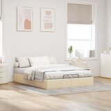  Otomanski okvir kreveta bez madraca krem 140x190 cm od tkanine | Eponuda.ba