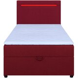 MID.YOU POSTELJA Z VZMETNICO 100 cm x 200 cm , tekstil, leseni material rdeča | Shoptok.si