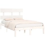  Posteljni okvir bel iz trdnega lesa 160x200 cm, (20684673) | Shoptok.si