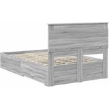  Krevetna konstrukcija s ladicama Siva Sonoma 120 x 190 cm | shoptok.hr