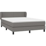  Box spring posteljni z vzmetnico temno siv 140x190 cm blago, (20930168) | Shoptok.si