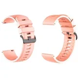 Silikonski pašček 22 mm, neon roza, za pametno uro