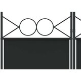  Paravan - Sobna pregrada s 3 panela crna 120x220 cm od tkanine - Crna 120 x 220 cm 1 3 | shoptok.hr