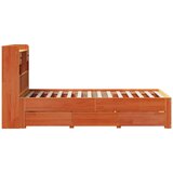  s regalom za knjige bez madraca 75 x 190 cm od borovine | shoptok.hr