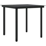  3-dijelni vrtni blagovaonski set s jastucima crni | shoptok.hr