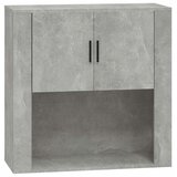  Zidni ormarić siva boja betona 80x33x80 cm konstruirano drvo | Eponuda.com