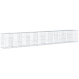  Gabionska košara s poklopcem 1000x100x150 cm pocinčano željezo | Eponuda.com