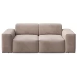MESONICA Bež sofa od samta 205 cm Fluvio –