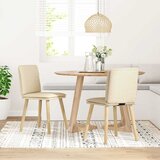 Maison Chic Jedilni stoli - Vzorci stoli 2 kosa krem blago A295, (22031736) Cene