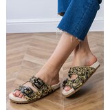 Gemre Black crochet sandals with buckles on straps Firada | Shoptok.si