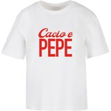Mister Tee Women's T-shirt Cacio E Pepe white | Shoptok.si
