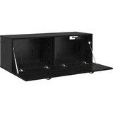  Ormar za montažu na zid Zidne Crni hrast 100 x 36,5 x 35 cm | shoptok.hr