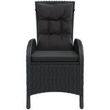  5-dijelni vrtni bistro set od poliratana crni | shoptok.hr