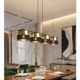  visilica na sajli lux 4xE27/15W/230V crna/zlatna | Eponuda.com
