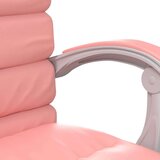  Masažni uredski naslonjač od umjetne kože ružičasti | shoptok.hr