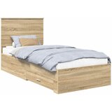  Krevetna konstrukcija s ladicama Sonoma hrast 90 x 200 cm Slike