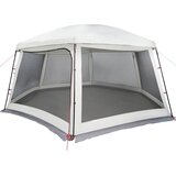  Šator za bazen s uklonjivim letvicama i mrežastim stjenkama Siva 618 x 532 cm | Shoptok.si